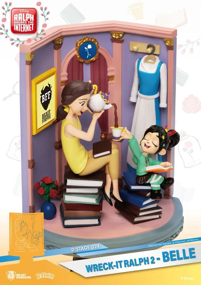 Ralph Breaks the Internet D-Stage Belle &amp; Vanellope PVC Diorama szobor 15 cm termékfotó