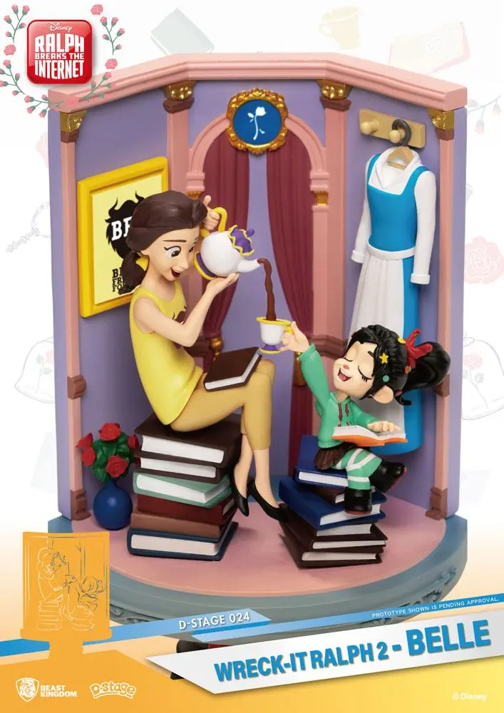 Ralph Breaks the Internet D-Stage Belle &amp; Vanellope PVC Diorama szobor 15 cm termékfotó