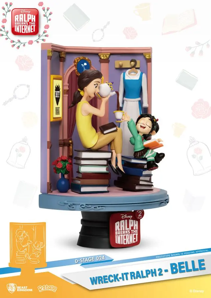 Ralph Breaks the Internet D-Stage Belle &amp; Vanellope PVC Diorama szobor 15 cm termékfotó