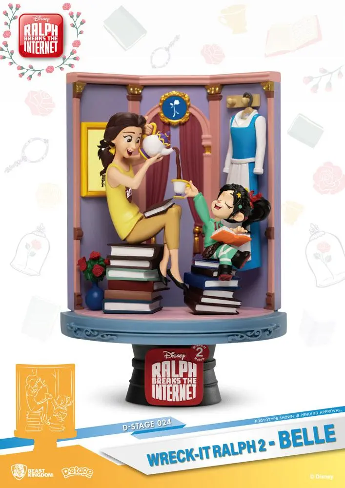 Ralph Breaks the Internet D-Stage Belle &amp; Vanellope PVC Diorama szobor 15 cm termékfotó