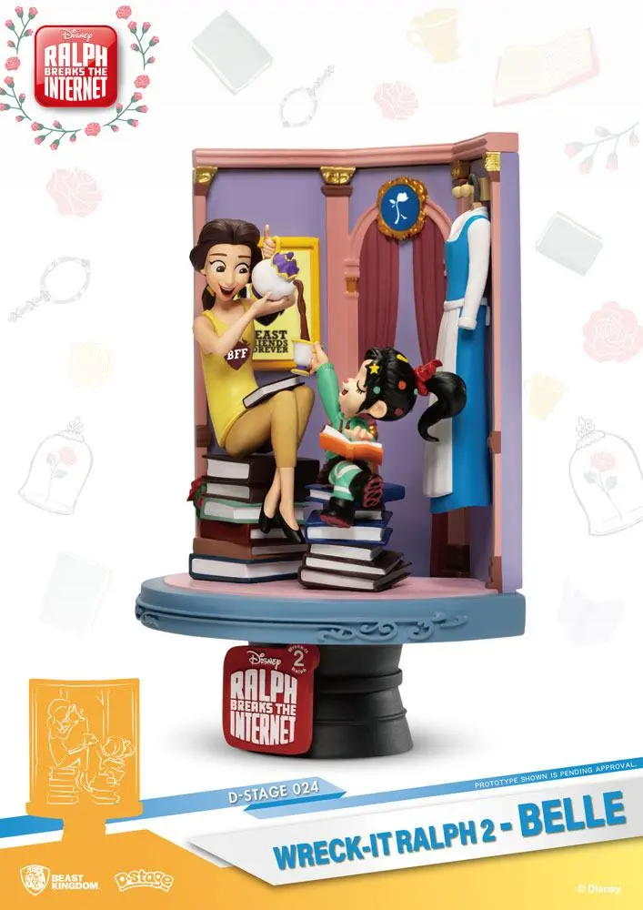 Ralph Breaks the Internet D-Stage Belle &amp; Vanellope PVC Diorama szobor 15 cm termékfotó