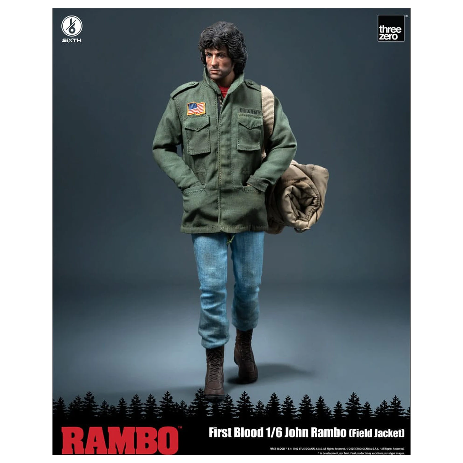 Rambo: First Blood 1/6 John Rambo (Field Jacket) akciófigura 31 cm termékfotó
