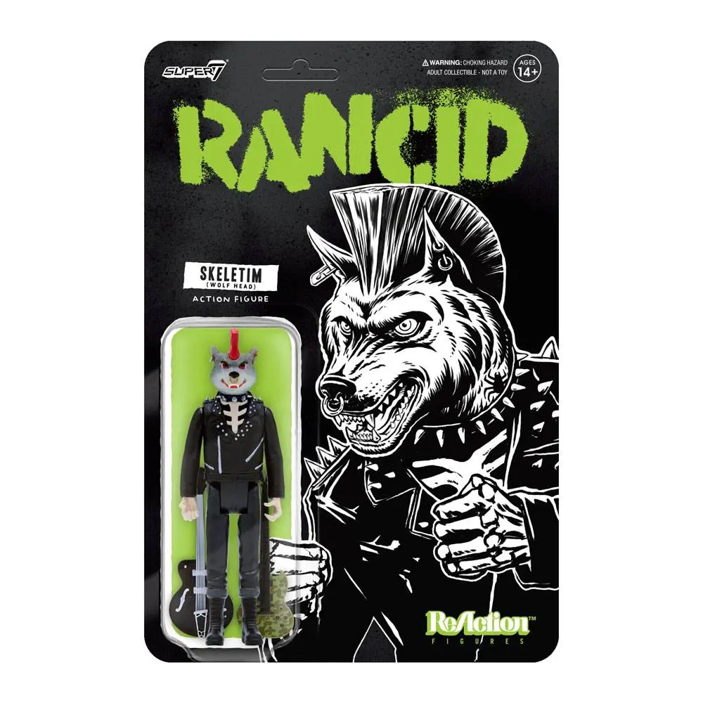 Rancid ReAction Skeletim (Wolf Head) akciófigura 10 cm termékfotó
