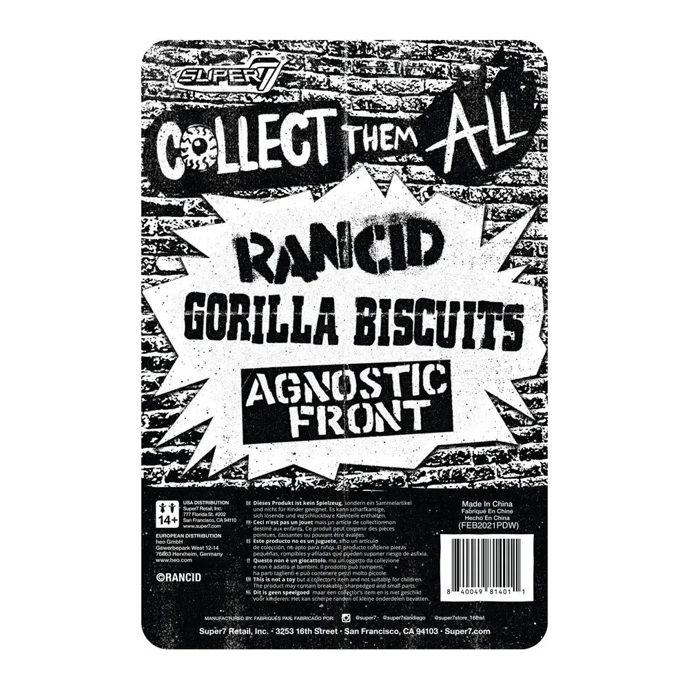 Rancid ReAction Skeletim (Wolf Head) akciófigura 10 cm termékfotó