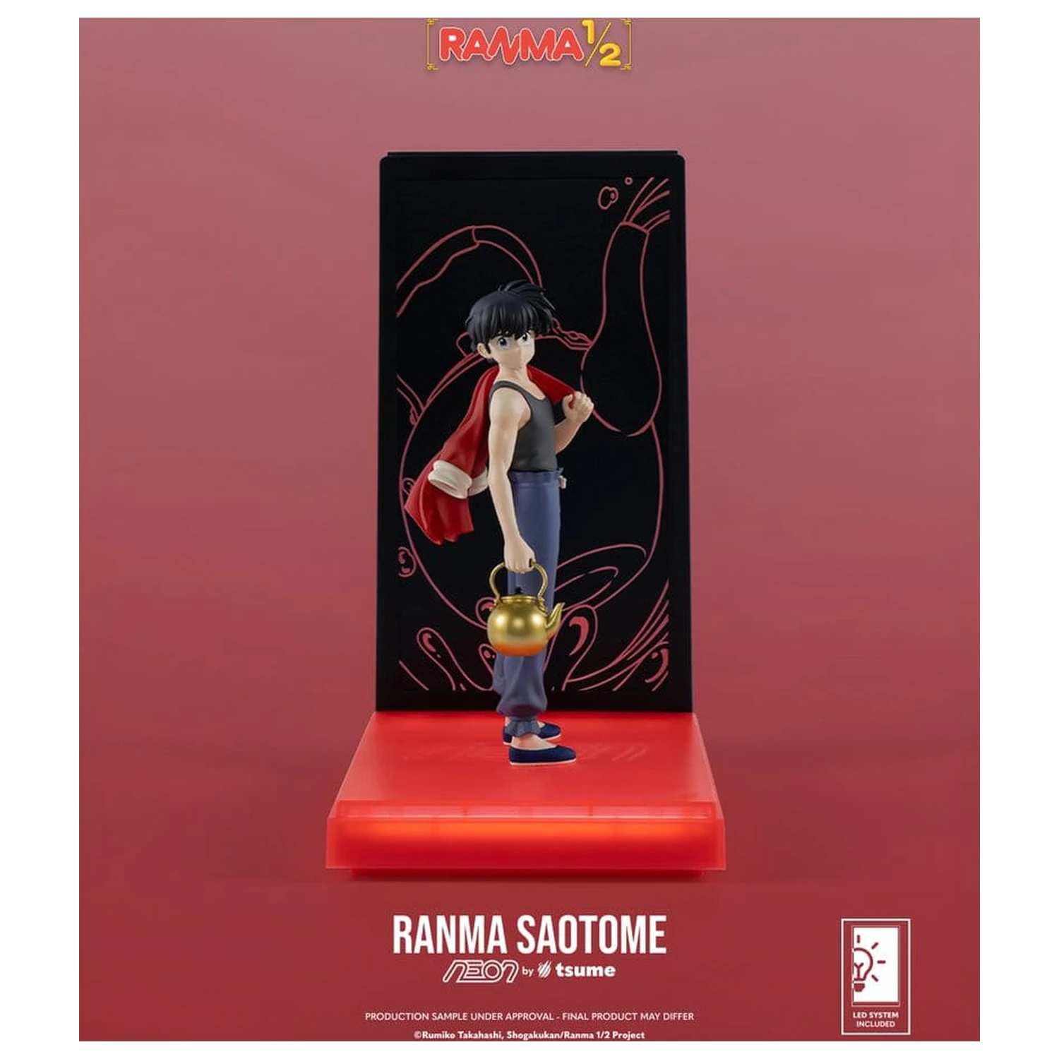 Ranma Neon figura 1/9 Ranma Saotome Boy 20 cm termékfotó