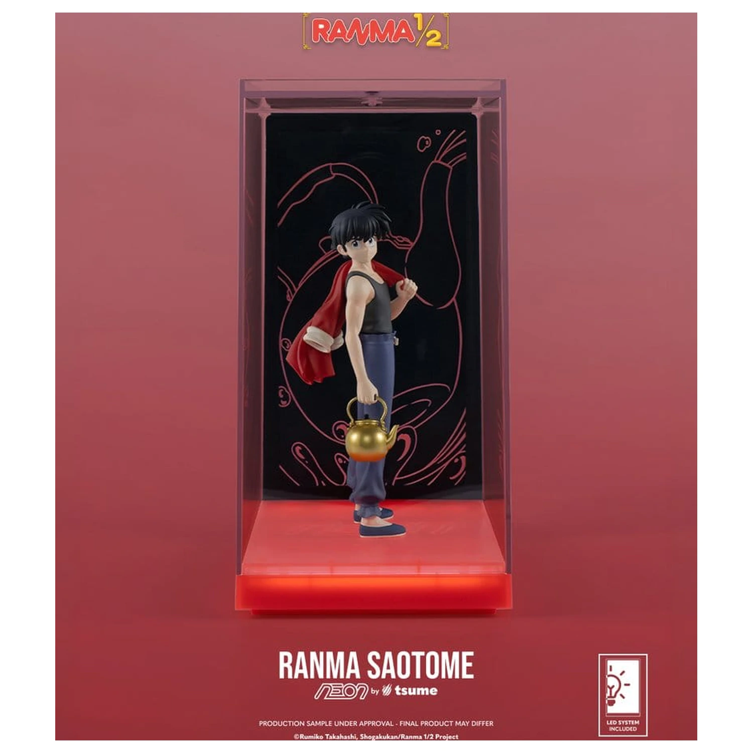 Ranma Neon figura 1/9 Ranma Saotome Boy 20 cm termékfotó