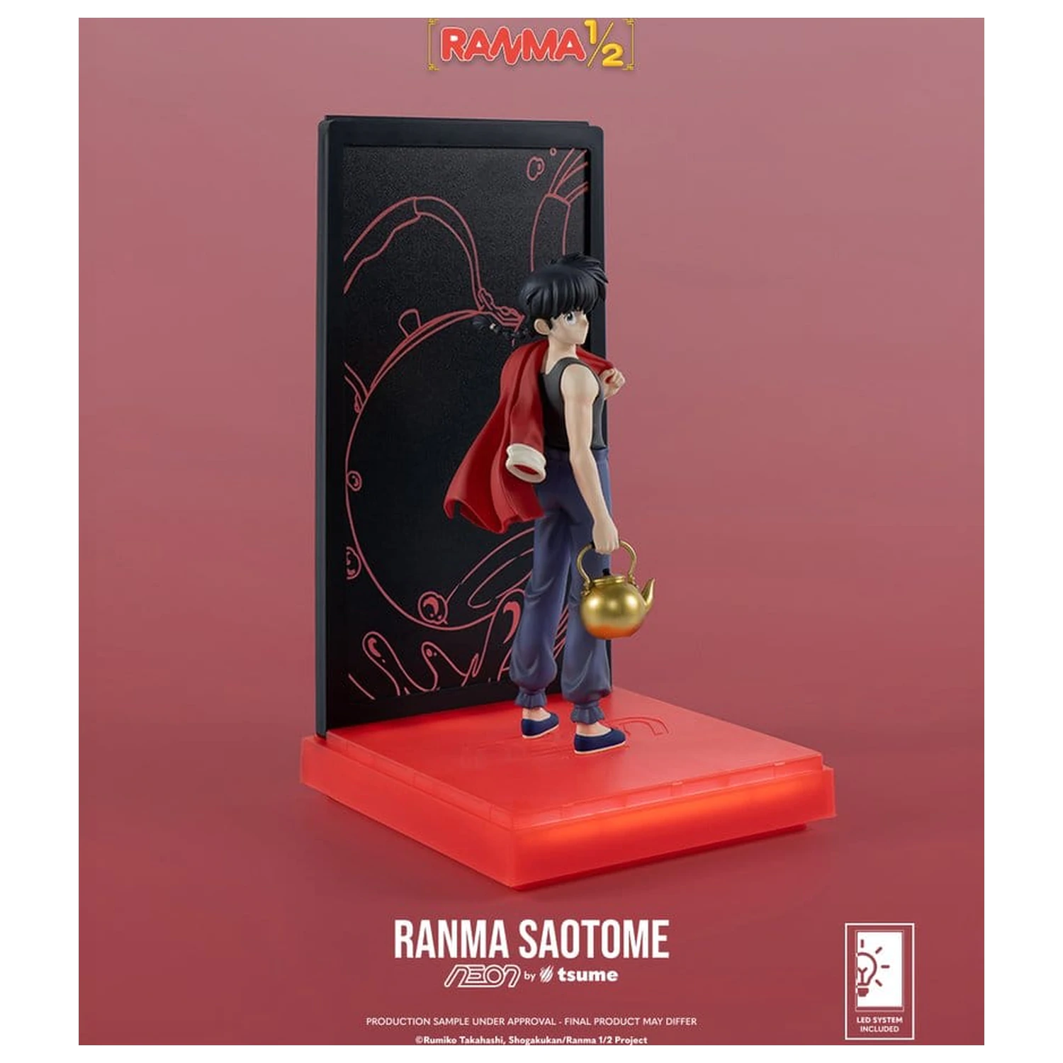 Ranma Neon figura 1/9 Ranma Saotome Boy 20 cm termékfotó