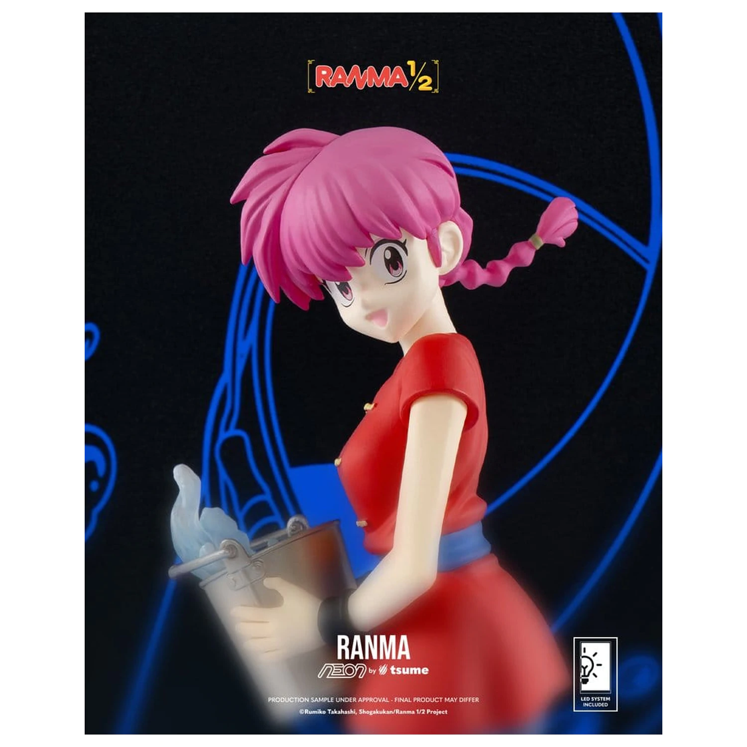 Ranma Neon figura 1/9 Ranma Saotome Girl 20 cm termékfotó