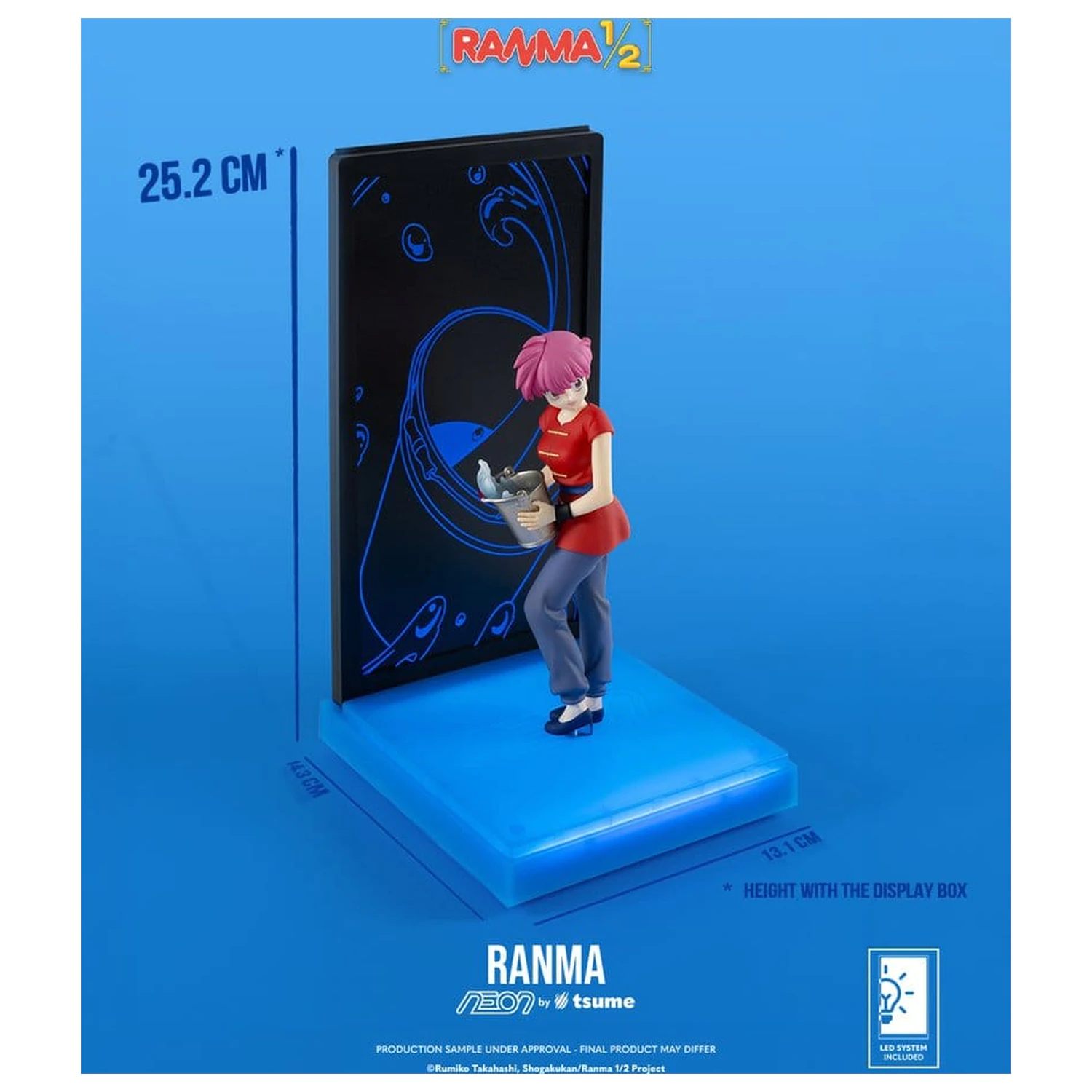 Ranma Neon figura 1/9 Ranma Saotome Girl 20 cm termékfotó