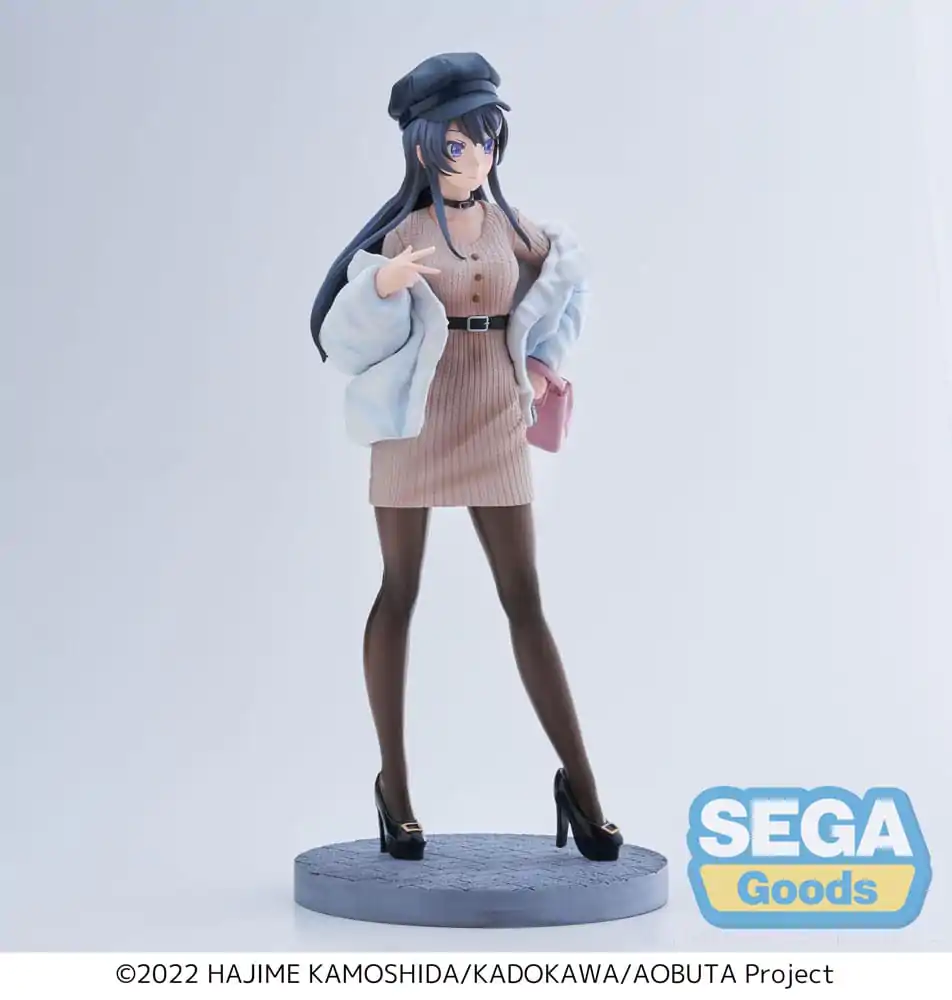 Rascal Does Not Dream of a Bunny Girl Senpai Luminasta Mai Sakurajima Casual Clothes Ver. PVC szobor figura 21 cm termékfotó