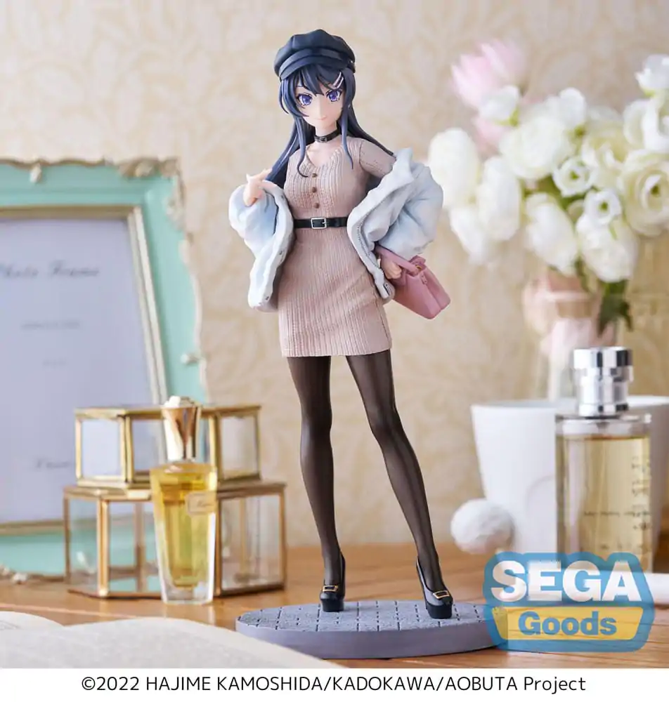 Rascal Does Not Dream of a Bunny Girl Senpai Luminasta Mai Sakurajima Casual Clothes Ver. PVC szobor figura 21 cm termékfotó