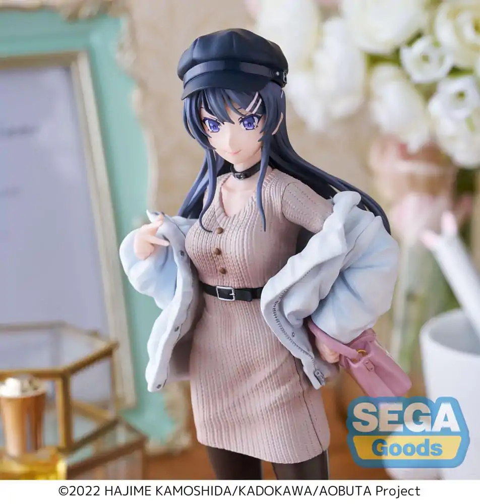 Rascal Does Not Dream of a Bunny Girl Senpai Luminasta Mai Sakurajima Casual Clothes Ver. PVC szobor figura 21 cm termékfotó