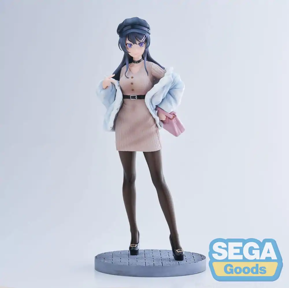 Rascal Does Not Dream of a Bunny Girl Senpai Luminasta Mai Sakurajima Casual Clothes Ver. PVC szobor figura 21 cm termékfotó