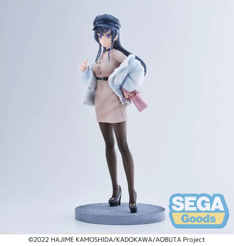 Rascal Does Not Dream of a Bunny Girl Senpai Luminasta Mai Sakurajima Casual Clothes Ver. PVC szobor figura 21 cm termékfotó