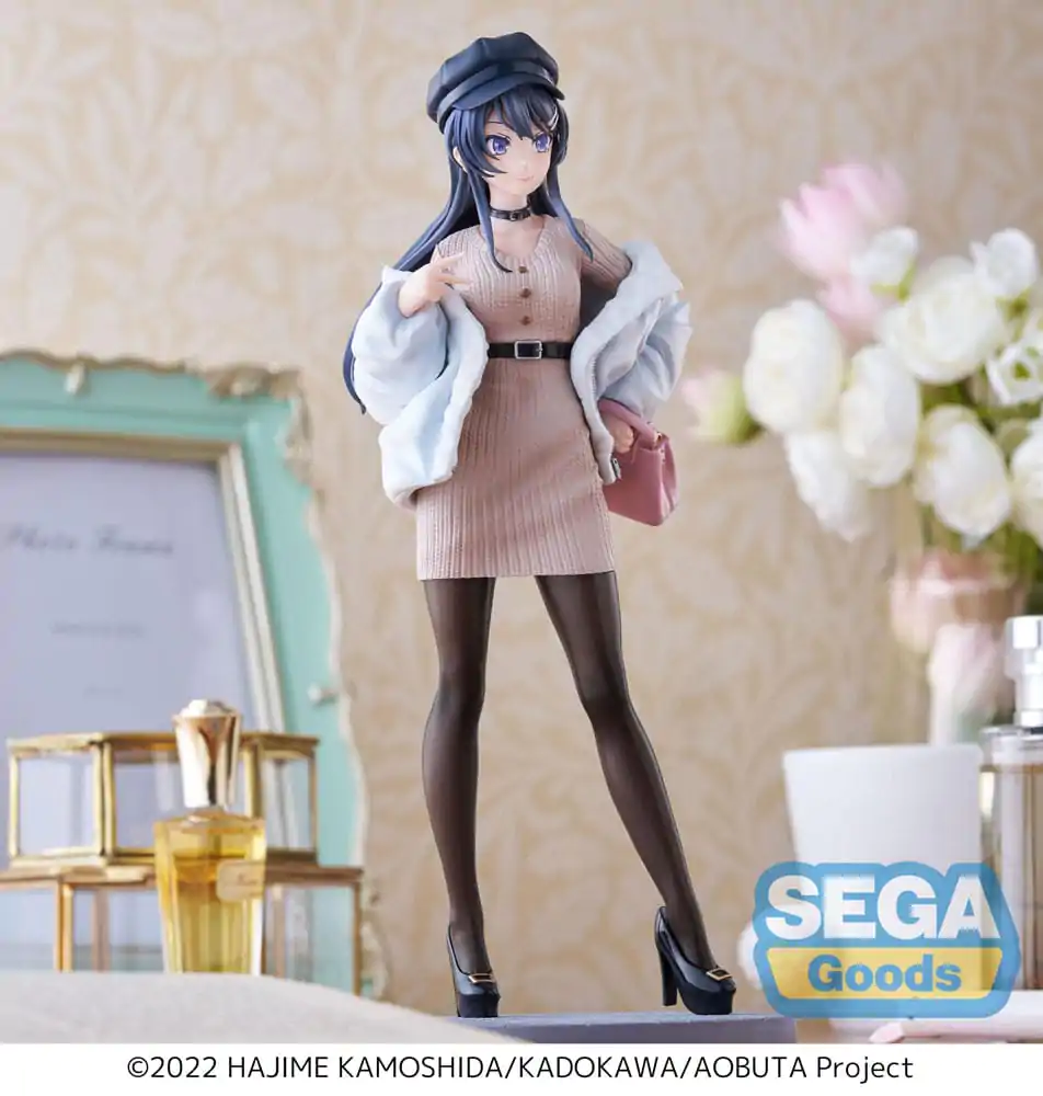 Rascal Does Not Dream of a Bunny Girl Senpai Luminasta Mai Sakurajima Casual Clothes Ver. PVC szobor figura 21 cm termékfotó