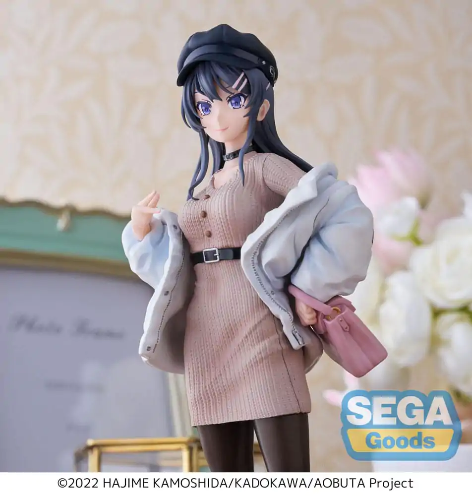 Rascal Does Not Dream of a Bunny Girl Senpai Luminasta Mai Sakurajima Casual Clothes Ver. PVC szobor figura 21 cm termékfotó