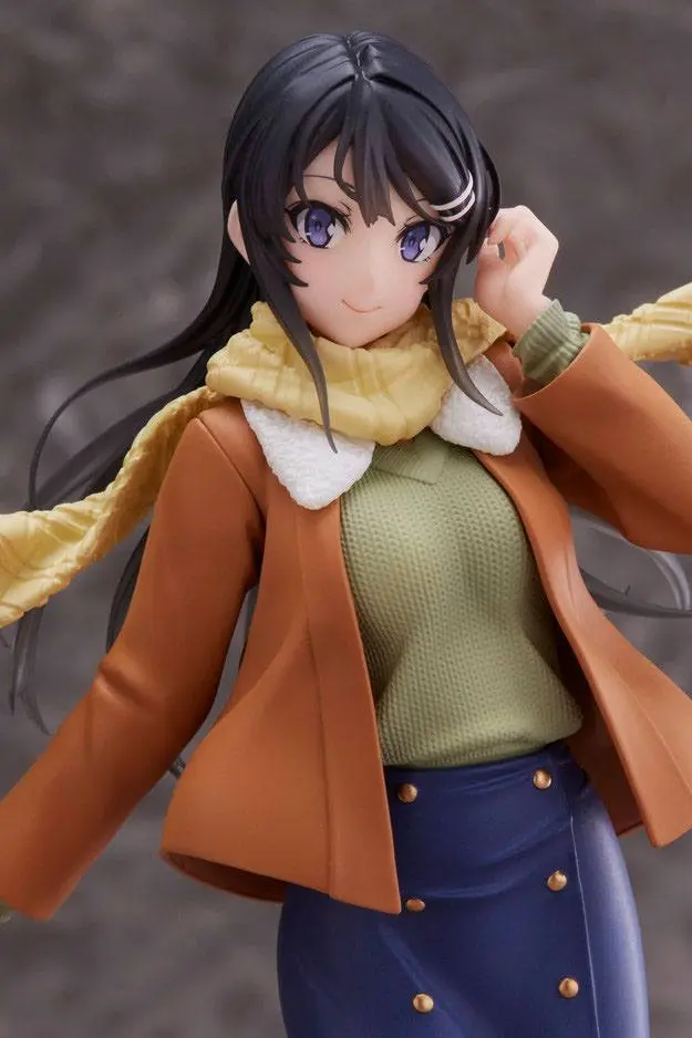 Rascal Does Not Dream of a Dreaming Girl Mai Sakurajima Winter Wear Ver. PVC szobor figura 20 cm termékfotó