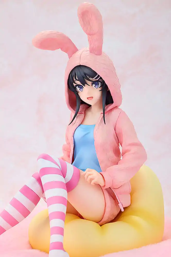 Rascal Does Not Dream of a Knapsack Kid 1/7 Mai Sakurajima Hoodie Look Rabbit Ears Ver. Popular Edition PVC szobor figura 18 cm termékfotó