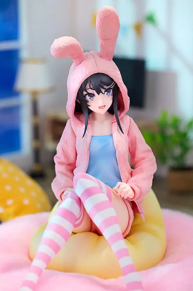 Rascal Does Not Dream of a Knapsack Kid 1/7 Mai Sakurajima Hoodie Look Rabbit Ears Ver. Popular Edition PVC szobor figura 18 cm termékfotó