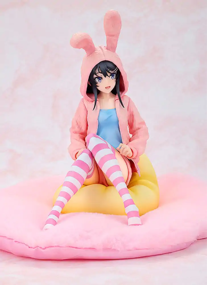 Rascal Does Not Dream of a Knapsack Kid 1/7 Mai Sakurajima Hoodie Look Rabbit Ears Ver. Popular Edition PVC szobor figura 18 cm termékfotó