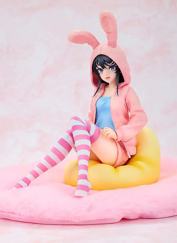 Rascal Does Not Dream of a Knapsack Kid 1/7 Mai Sakurajima Hoodie Look Rabbit Ears Ver. Popular Edition PVC szobor figura 18 cm termékfotó