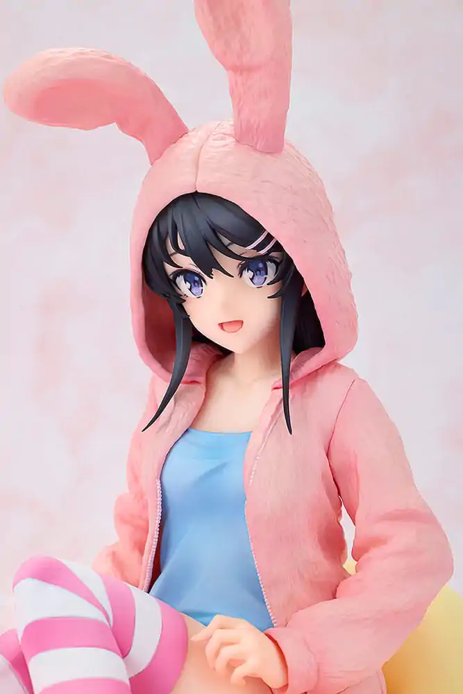 Rascal Does Not Dream of a Knapsack Kid 1/7 Mai Sakurajima Hoodie Look Rabbit Ears Ver. Popular Edition PVC szobor figura 18 cm termékfotó