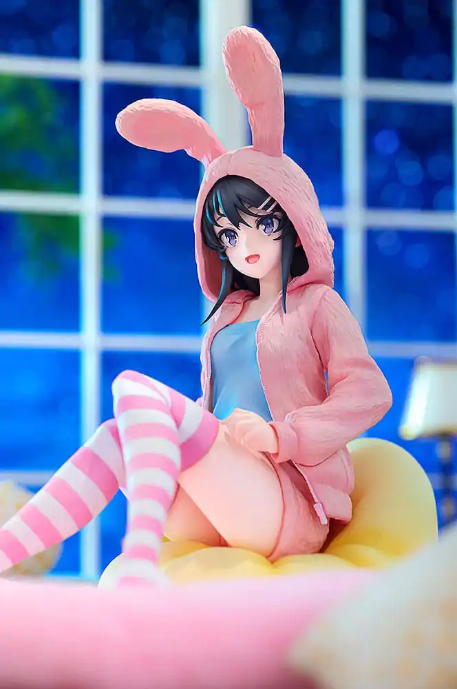 Rascal Does Not Dream of a Knapsack Kid 1/7 Mai Sakurajima Hoodie Look Rabbit Ears Ver. Popular Edition PVC szobor figura 18 cm termékfotó
