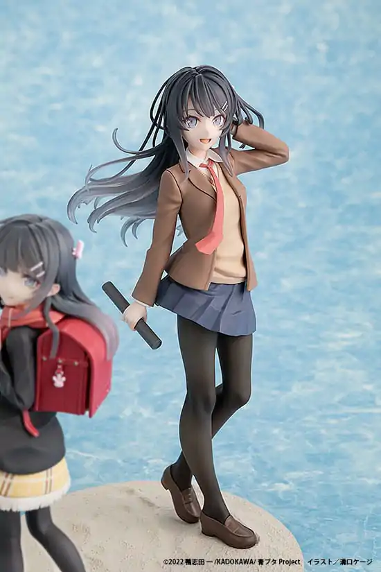 Rascal Does Not Dream of a Knapsack Kid Mai Sakurajima High School Graduation Ver. & Knapsack Kid PVC szobor figura 19 cm termékfotó