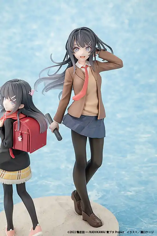 Rascal Does Not Dream of a Knapsack Kid Mai Sakurajima High School Graduation Ver. & Knapsack Kid PVC szobor figura 19 cm termékfotó