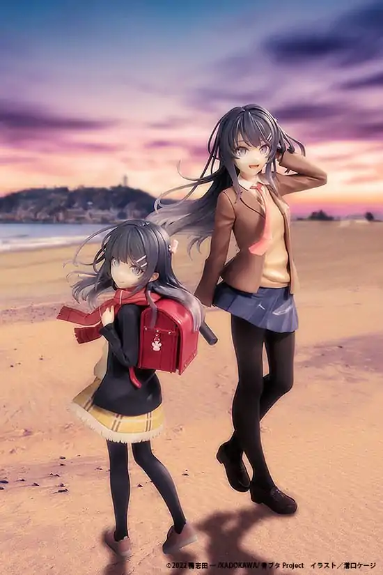 Rascal Does Not Dream of a Knapsack Kid Mai Sakurajima High School Graduation Ver. & Knapsack Kid PVC szobor figura 19 cm termékfotó