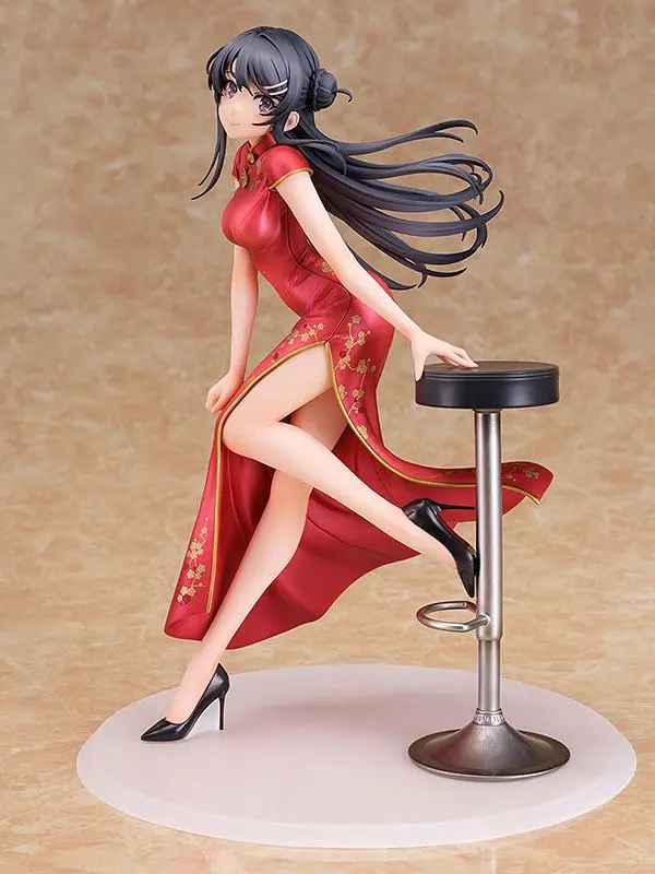 Rascal Does Not Dream of Bunny Girl Senpai 1/7 Mai Sakurajima Chinese Dress Ver. szobor figura 22 cm termékfotó