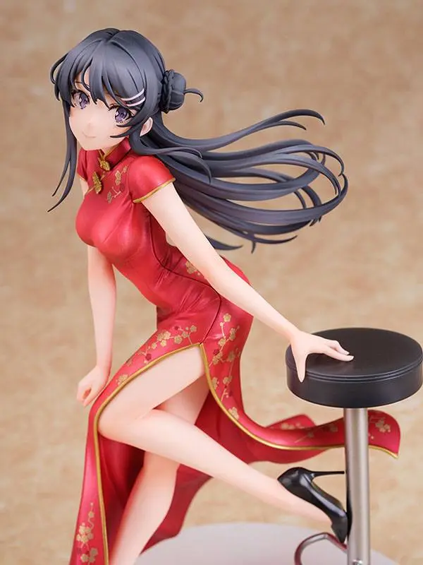 Rascal Does Not Dream of Bunny Girl Senpai 1/7 Mai Sakurajima Chinese Dress Ver. szobor figura 22 cm termékfotó