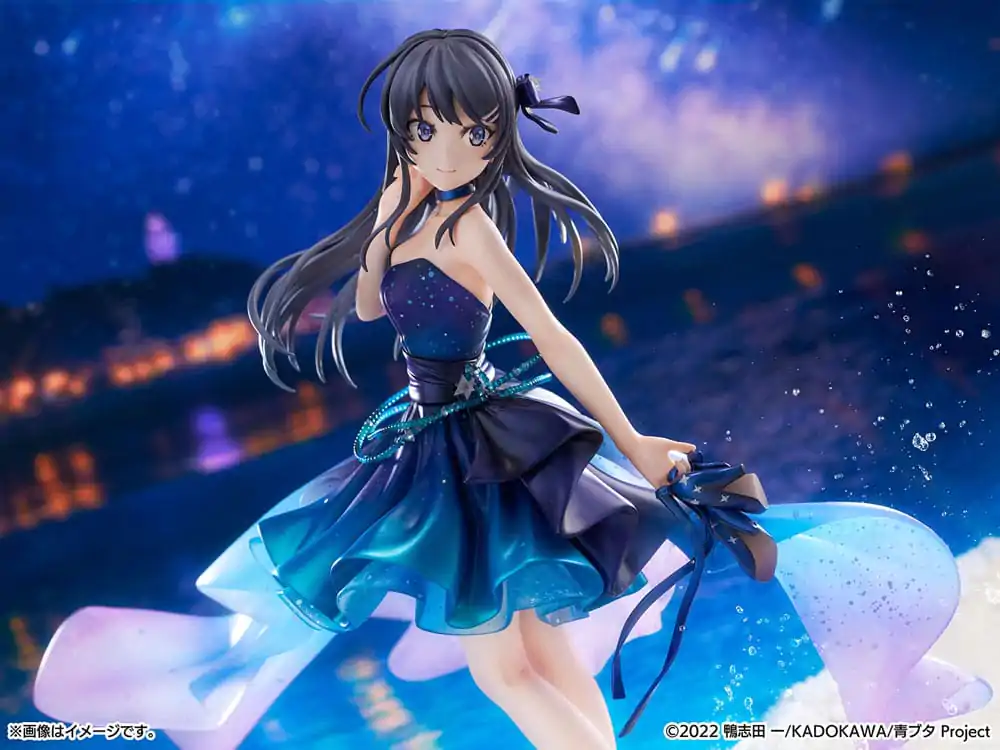 Rascal Does Not Dream of Bunny Girl Senpai 1/7 Mai Sakurajima Starry night sky Ver. PVC szobor figura 25 cm termékfotó