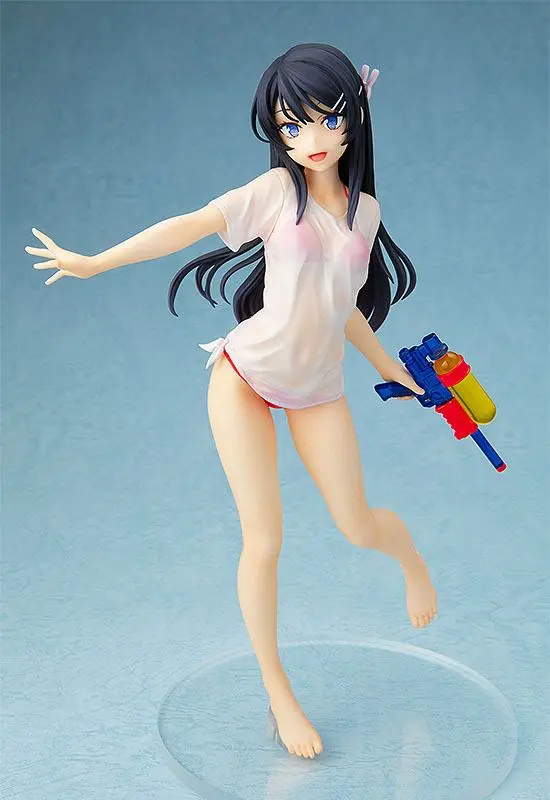Rascal Does Not Dream of Bunny Girl Senpai 1/7 Mai Sakurajima Water Gun Date Ver. szobor figura 23 cm termékfotó