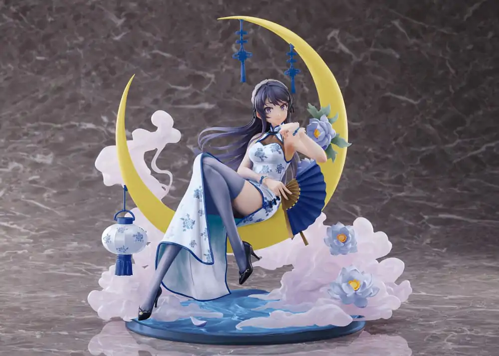 Rascal Does Not Dream of Bunny Girl Senpai 1/7 Mai Sakurajima White Mandarin Dress Ver. PVC szobor figura 25 cm termékfotó