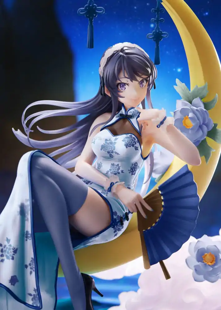 Rascal Does Not Dream of Bunny Girl Senpai 1/7 Mai Sakurajima White Mandarin Dress Ver. PVC szobor figura 25 cm termékfotó