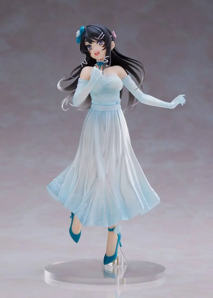 Rascal Does Not Dream of Bunny Girl Senpai Coreful Mai Sakurajima Party Dress Ver. PVC szobor figura 20 cm termékfotó