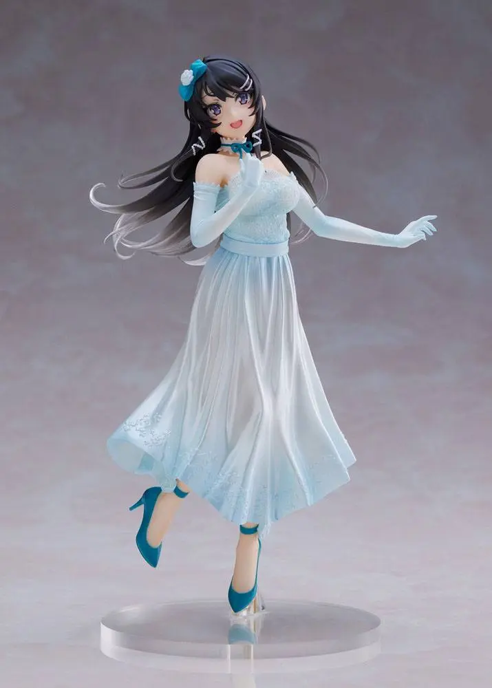 Rascal Does Not Dream of Bunny Girl Senpai Coreful Mai Sakurajima Party Dress Ver. PVC szobor figura 20 cm termékfotó