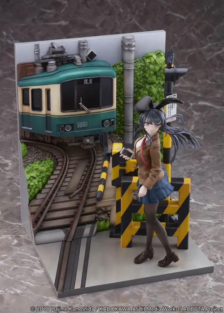 Rascal Does Not Dream of Bunny Girl Senpai Mai Sakurajima Enoden Ver. PVC szobor figura 29 cm termékfotó