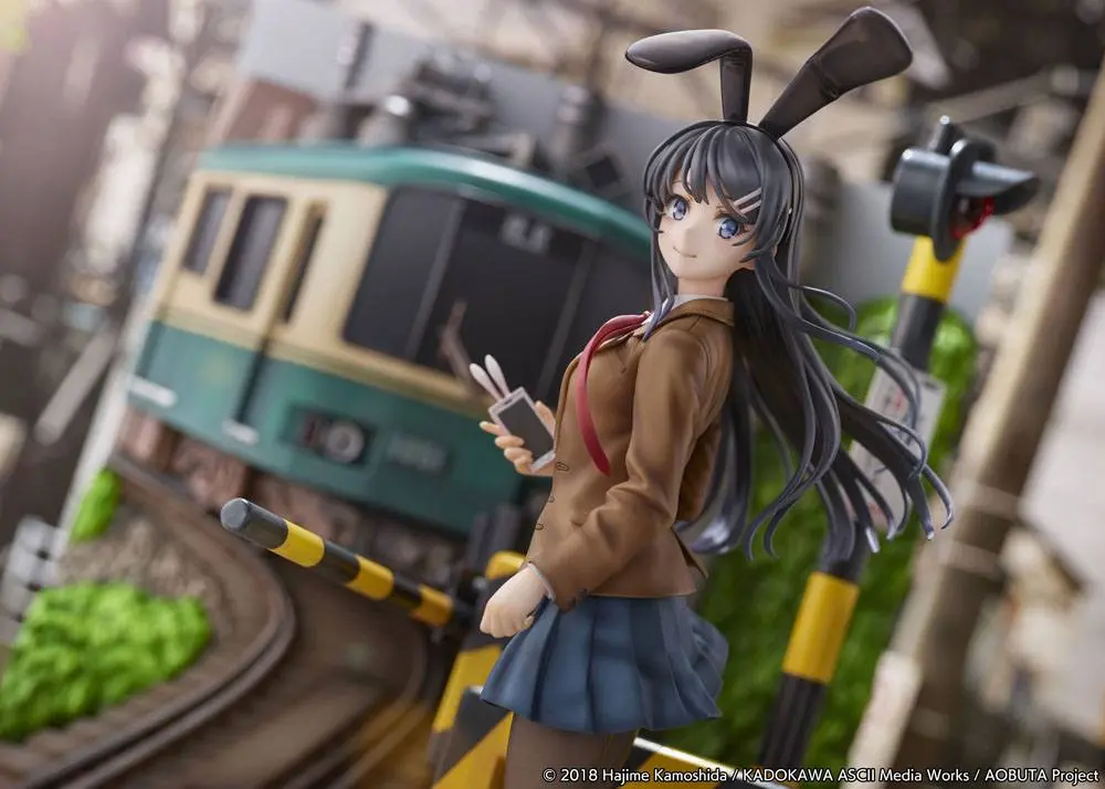 Rascal Does Not Dream of Bunny Girl Senpai Mai Sakurajima Enoden Ver. PVC szobor figura 29 cm termékfotó
