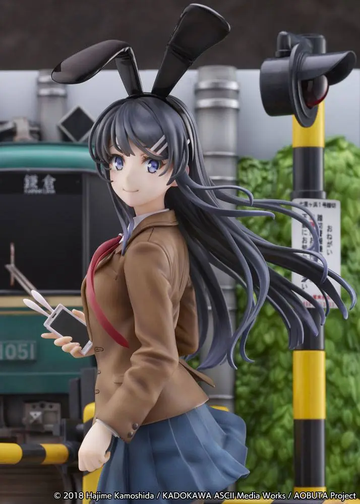 Rascal Does Not Dream of Bunny Girl Senpai Mai Sakurajima Enoden Ver. PVC szobor figura 29 cm termékfotó