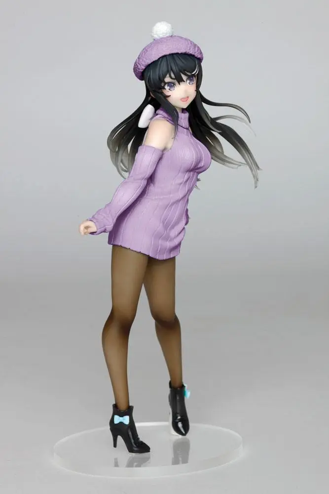 Rascal Does Not Dream of Bunny Girl Senpai Mai Sakurajima Knit One-piece Ver. szobor figura 23 cm termékfotó