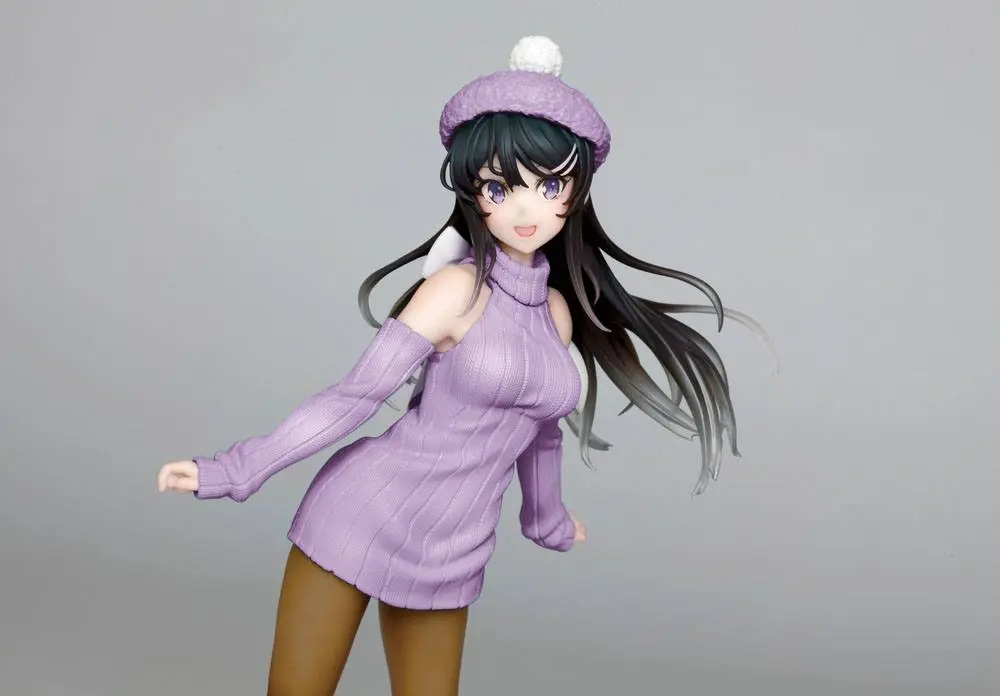 Rascal Does Not Dream of Bunny Girl Senpai Mai Sakurajima Knit One-piece Ver. szobor figura 23 cm termékfotó