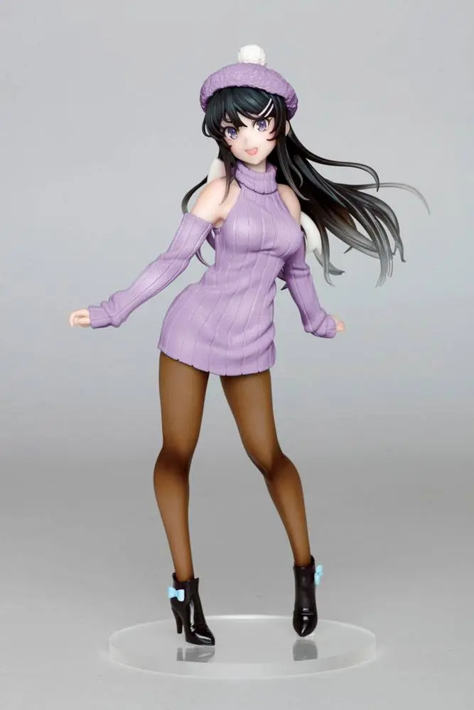 Rascal Does Not Dream of Bunny Girl Senpai Mai Sakurajima Knit One-piece Ver. szobor figura 23 cm termékfotó