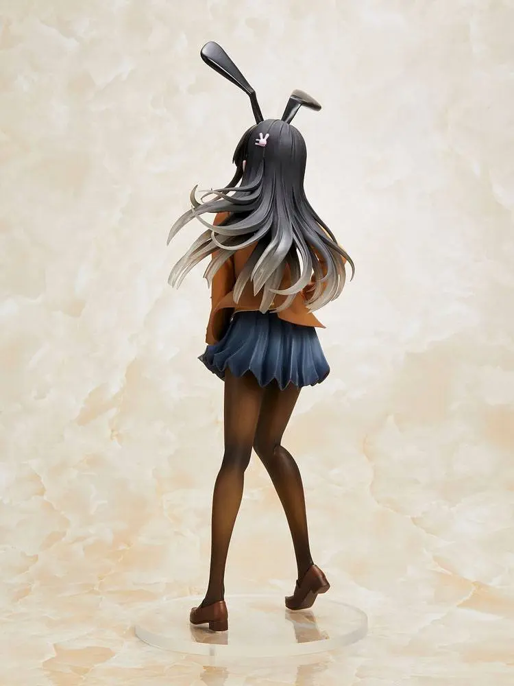 Rascal Does Not Dream of Bunny Girl Senpai Mai Sakurajima Mai Uniform Bunny Ver. szobor figura 23 cm termékfotó
