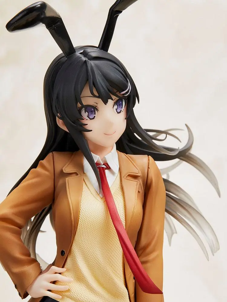 Rascal Does Not Dream of Bunny Girl Senpai Mai Sakurajima Mai Uniform Bunny Ver. szobor figura 23 cm termékfotó