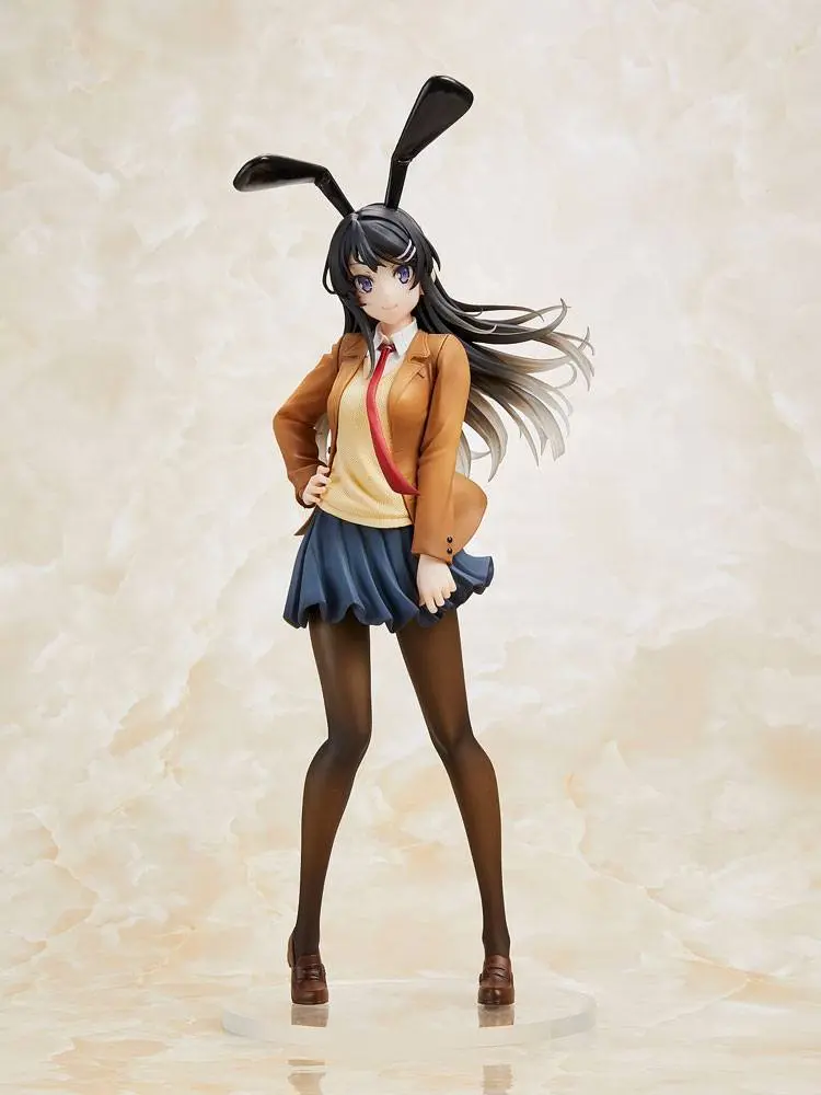 Rascal Does Not Dream of Bunny Girl Senpai Mai Sakurajima Mai Uniform Bunny Ver. szobor figura 23 cm termékfotó