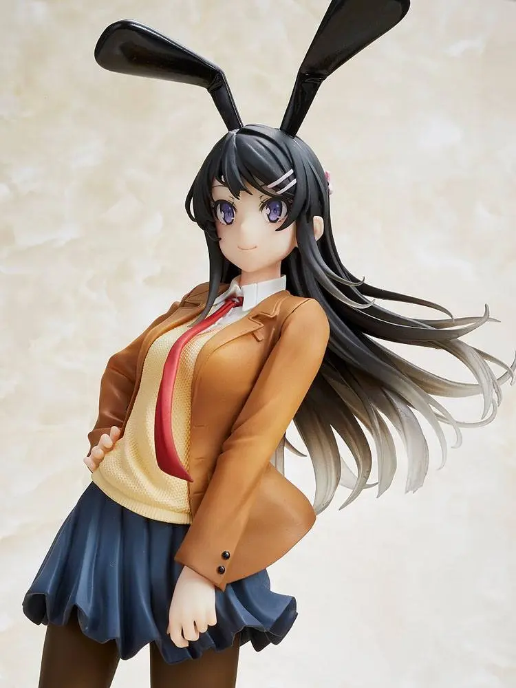 Rascal Does Not Dream of Bunny Girl Senpai Mai Sakurajima Mai Uniform Bunny Ver. szobor figura 23 cm termékfotó