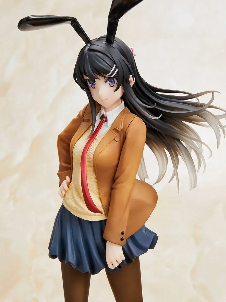 Rascal Does Not Dream of Bunny Girl Senpai Mai Sakurajima Mai Uniform Bunny Ver. szobor figura 23 cm termékfotó