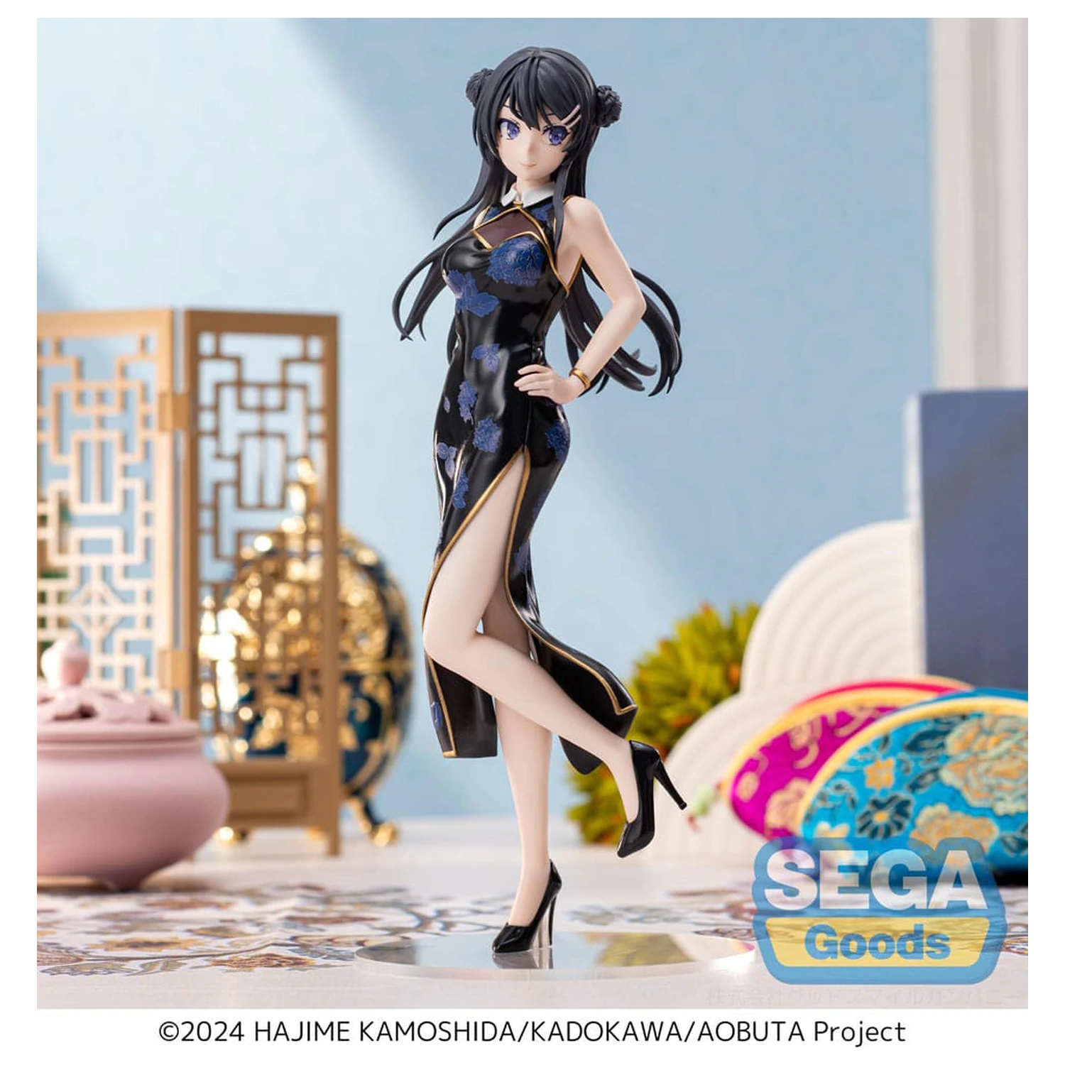 Rascal Does Not Dream Series XStellar Mai Sakurajima Chinese Dress PVC szobor figura 22 cm termékfotó